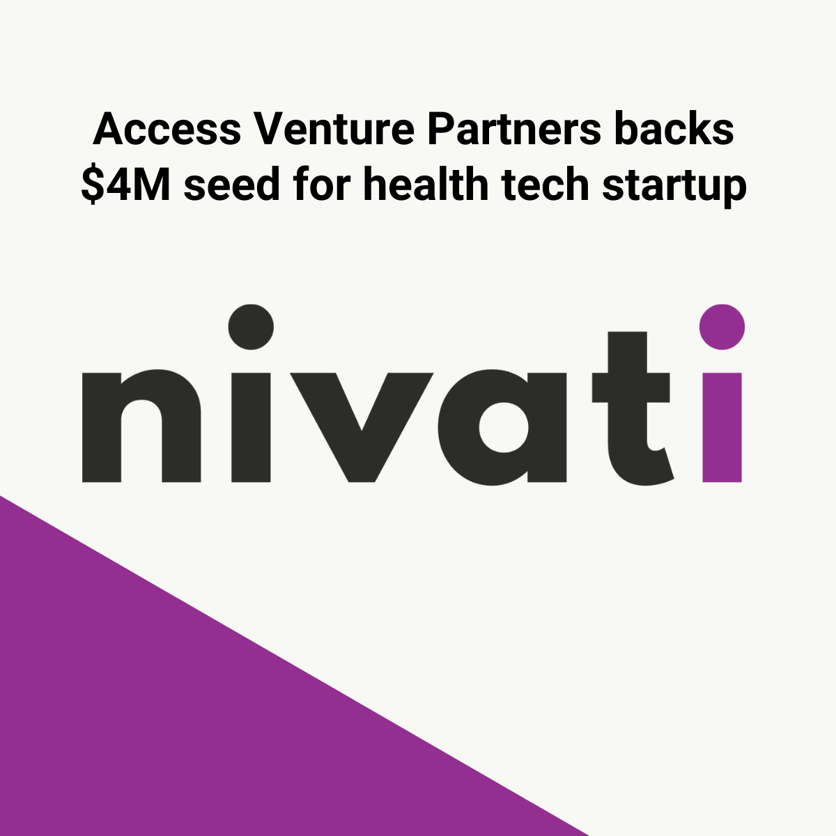 $4M in funding for SLC-based comprehensive health tech platform, Nivati