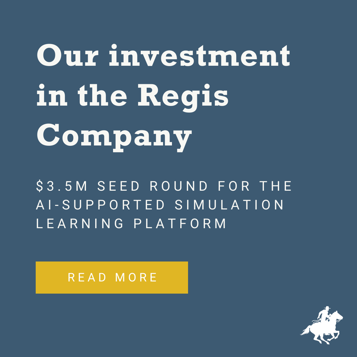 Our latest seed investment in the Regis Company’s AI-Supported Simulation Learning Platform
